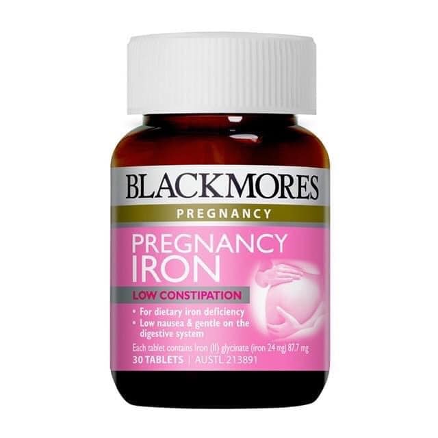 Sắt cho bà bầu Blackmores Úc 30v