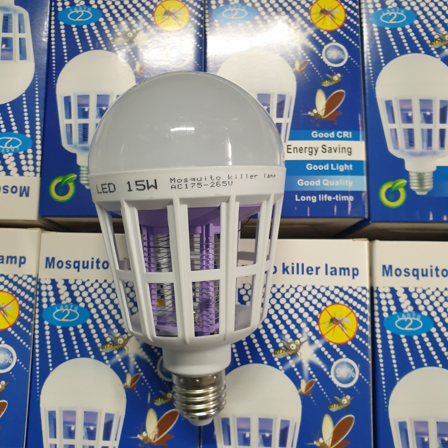 Đèn Bắt Muỗi Kiêm Đèn Led 15w