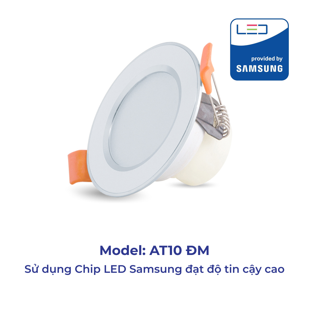 Đèn LED Âm trần Đổi Màu Downlight Rạng Đông D AT10L ĐM 60/3W