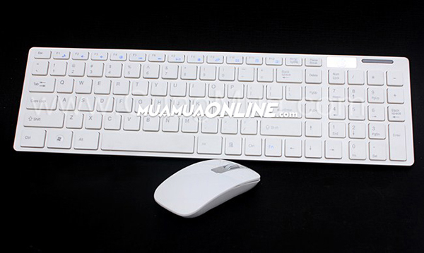 Combo Bàn Phím Và Chuột Không Dây Lớn Siêu Mỏng Có Phím Số