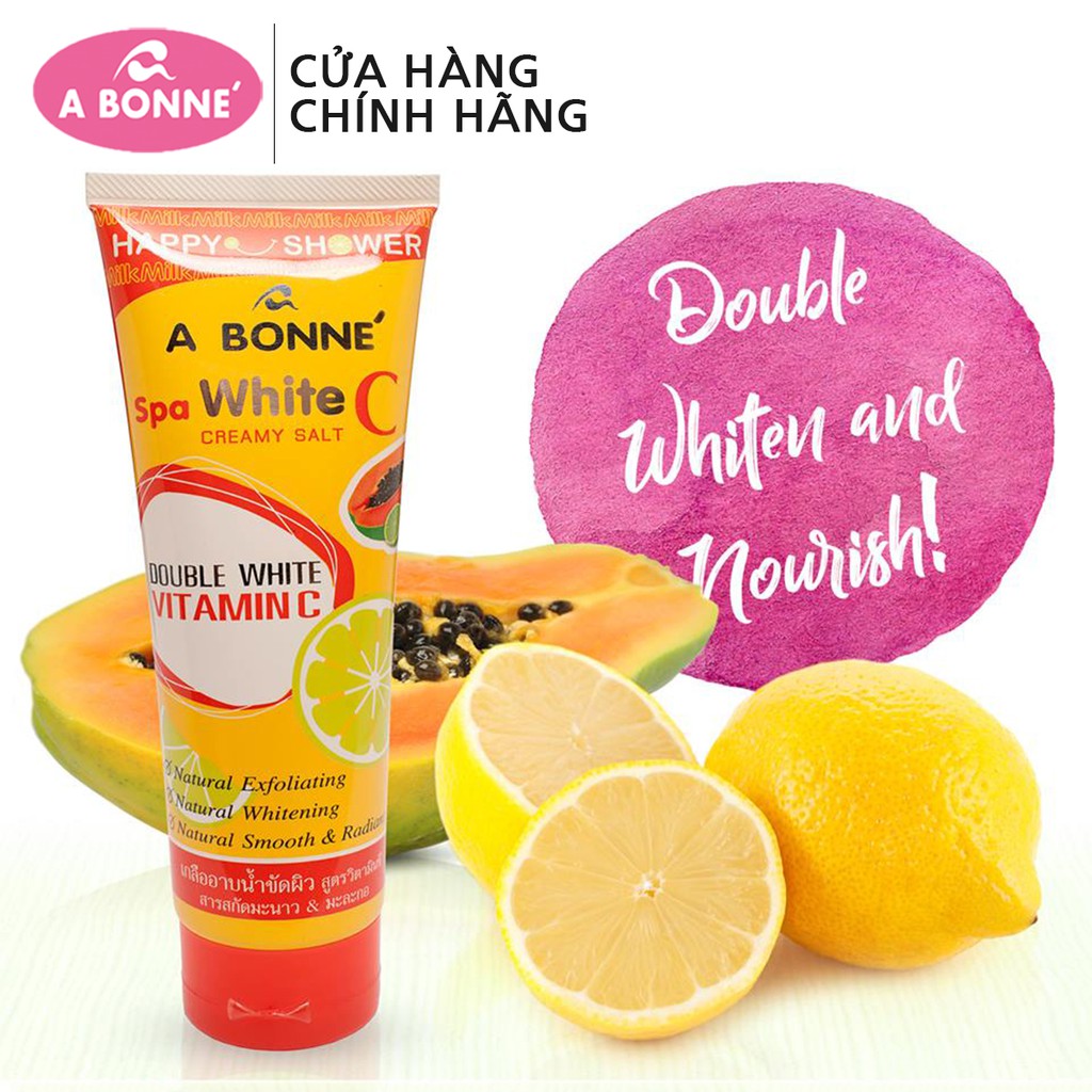 Muối tắm sữa spa A Bonne Vitamin C tuýp 350g