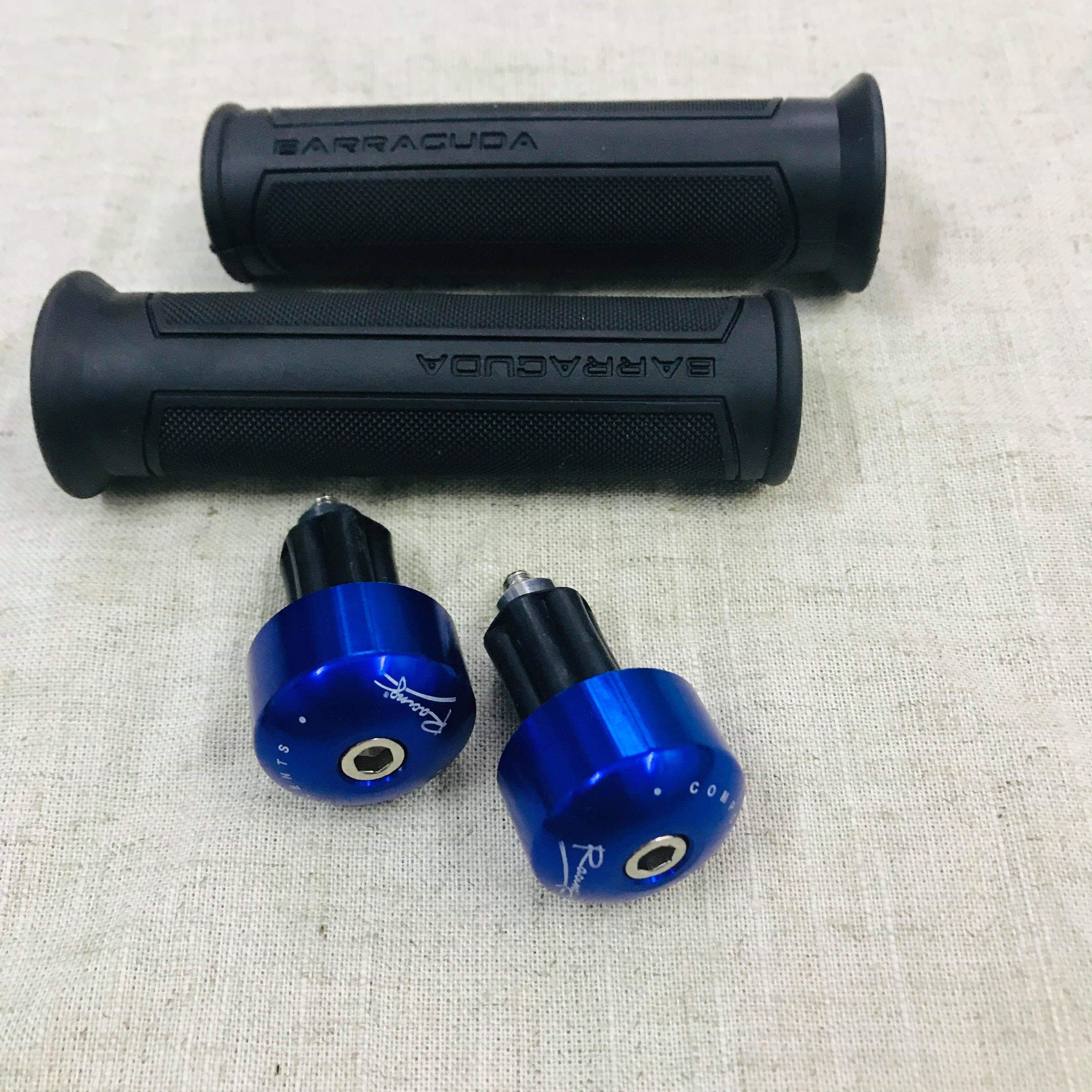 Combo bao tay barauda kèm gù nhôm racing màu xanh