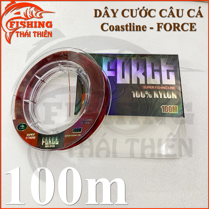 [HCM]Dây cước câu cá Coastline Force cuộn 100m nhiều kích thước