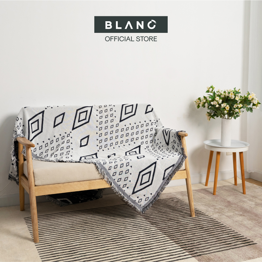 Chăn Phủ Sofa Khăn Phủ Sofa Trải Sàn Phong Cách Bắc Âu Decor Lima BLANC'