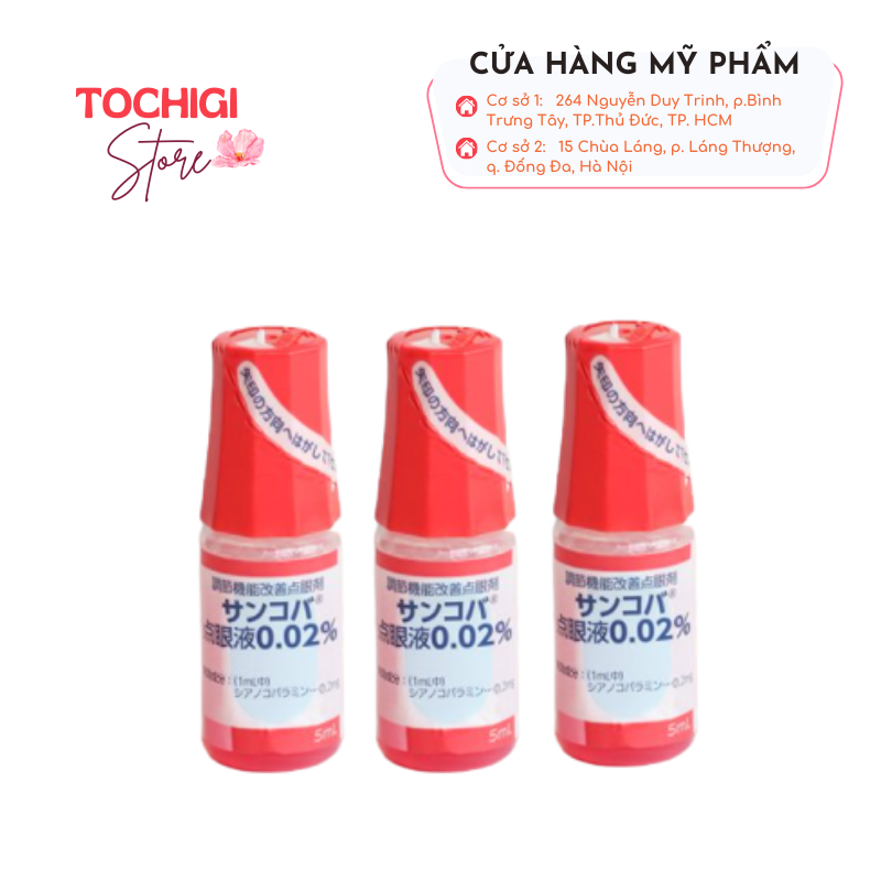 Nước nhỏ mắt giảm cận sancoba nhật bản 5ml