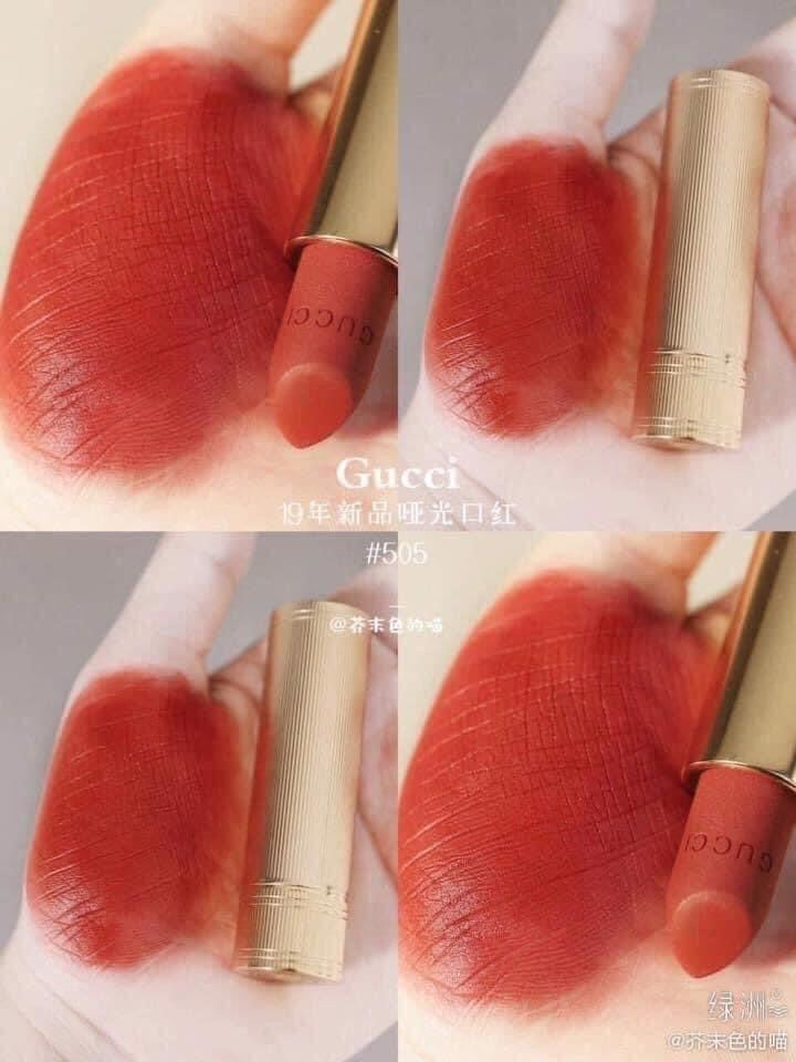 [FreeShip Max] - Son Gucc! Matte 505 Đỏ gạch - Kiss cosmetics