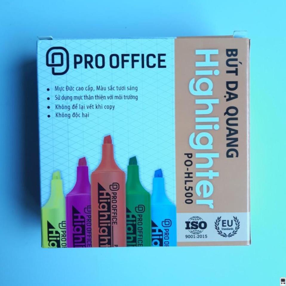 Bút dạ quang highlight PRO-OFFICE HL500 [Đồ dùng học sinh Classmate)