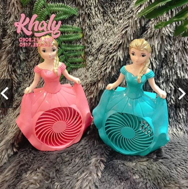 QUẠT ĐỂ BÀN HÌNH CÔNG CHÚA ELSA CHO BÉ