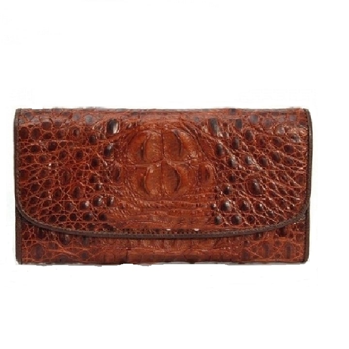 [HCM]Ví nữ da cá sấu 3 gấp Ruby Luxury RLS-VN