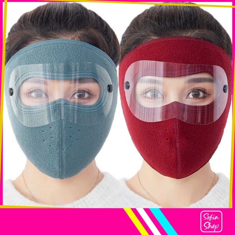 Khẩu trang Ninja Kín Mặt Có Kính