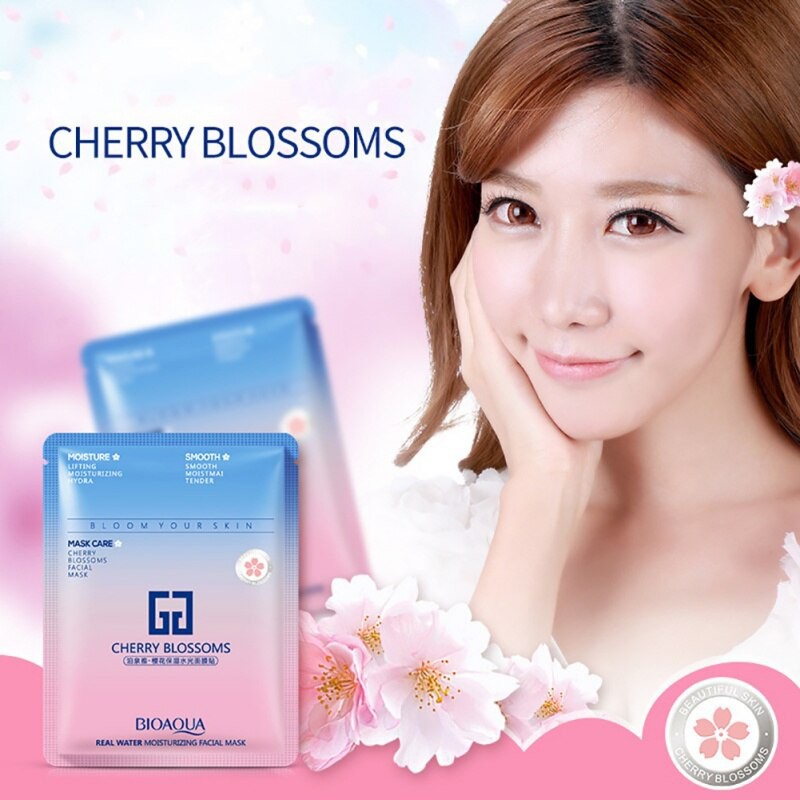 Combo 50 mặt nạ Bioaqua Cherry Blossoms dưỡng trắng da
