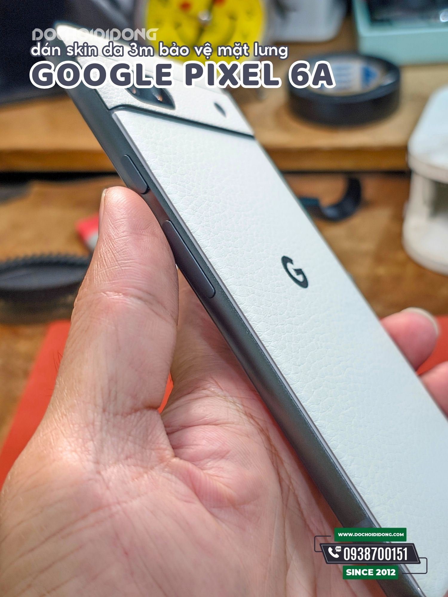 Miếng dán PPF skin cao cấp đổi màu mặt lưng bảo vệ Google Pixel 6a