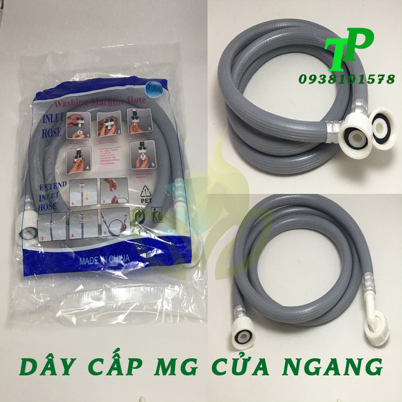 Dây Cấp Nước Máy Giặt 1.5M nhựa cho máy giặt cửa ngang