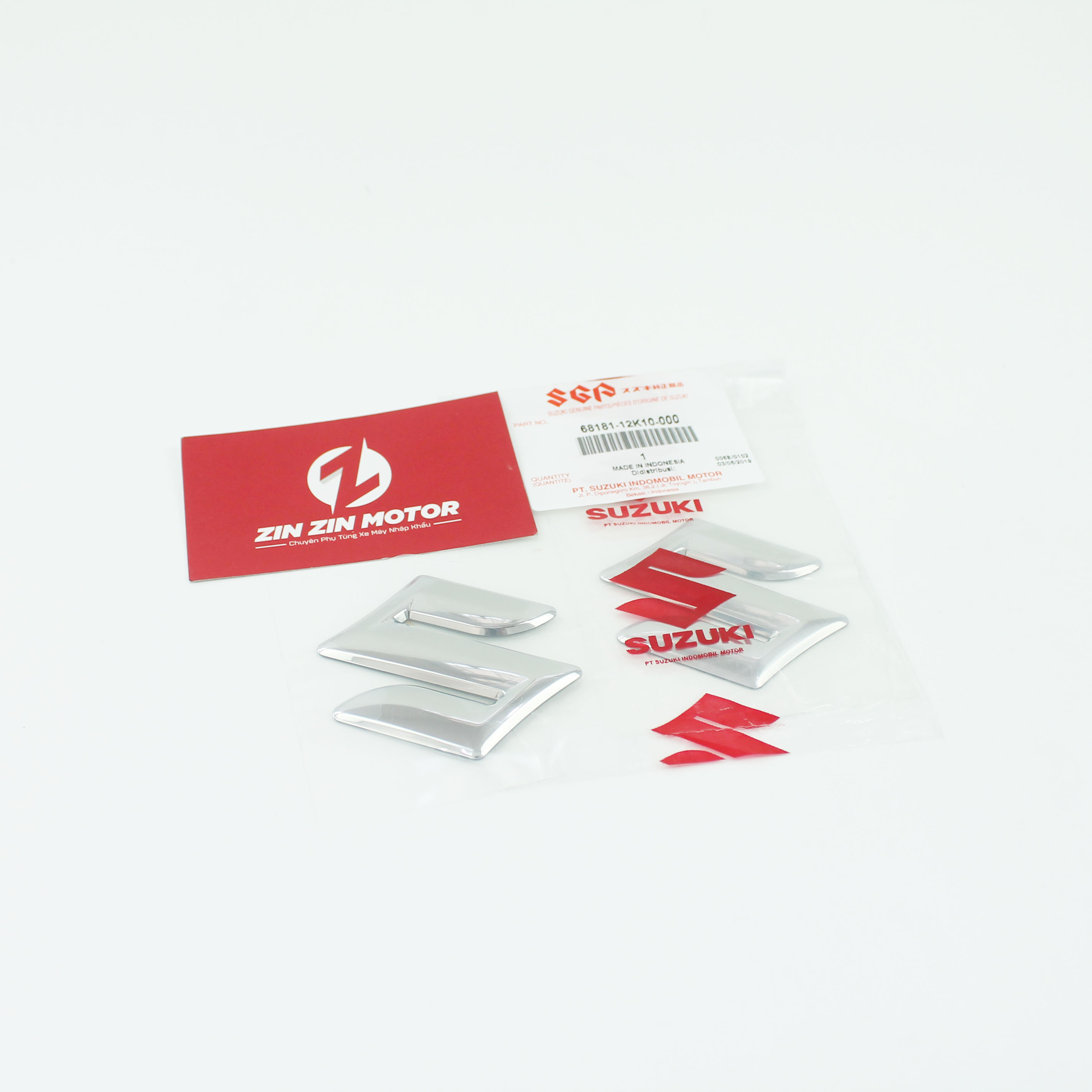 Logo s wings camisole 6x6 edition Predator - Satria fi, raider fi-68181-12k10-000-Zin Zin motor