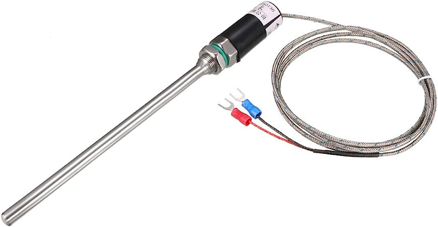 Thermocouple type k | cảm biến nhiệt loại k ren m12, phi 7 đầu dò dài 100mm/200mm/300mmm, dây cáp dài 2m cảm biến nhiệt độ 0 ~ 600℃