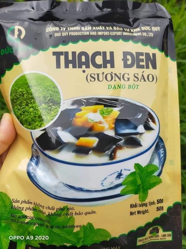 Tinh bột thạch đen ( 1kg bột thạch làm được 20-25kg thạch thành phẩm)