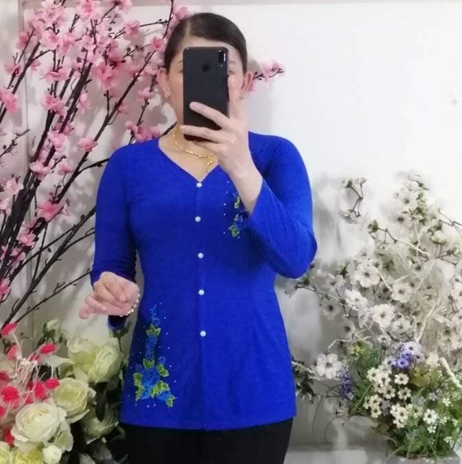 Áo Bà Ba Màu Trơn_AM1 - Áo Lẻ (Không Quần)
