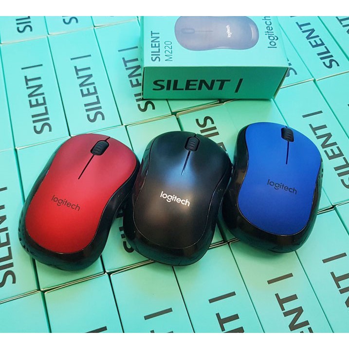 Chuột không dây Logitech M220 Silent (không tiếng ồn), BH đổi mới trong 12 tháng