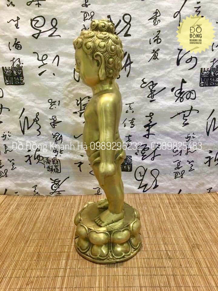 Đức Phật Đản Sanh chỉ thiên chỉ địa bằng đồng