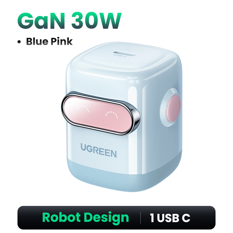 UGREEN Uno 65W 30W RoboGaN Fast Charger RG for iPhone 15 14 13 Pro Max Samsung S24 S23 Ultra Model45001