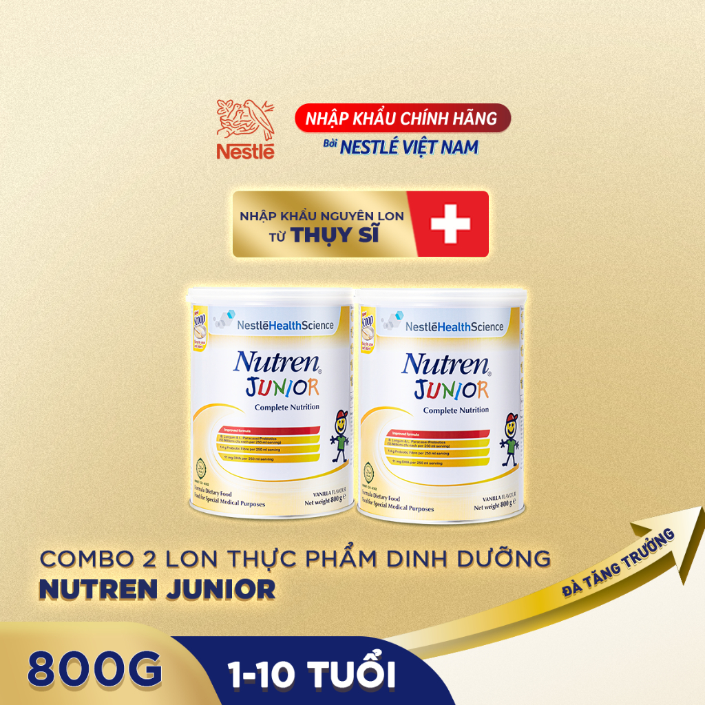 Combo 2 lon Sữa bột Nutren Junior 800gr