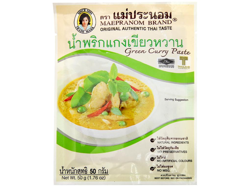 Gia vị Cà ri xanh Mae Pranom 50g