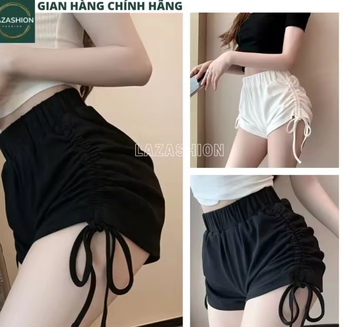 quần đùi rút dây 2 bên thể thao
