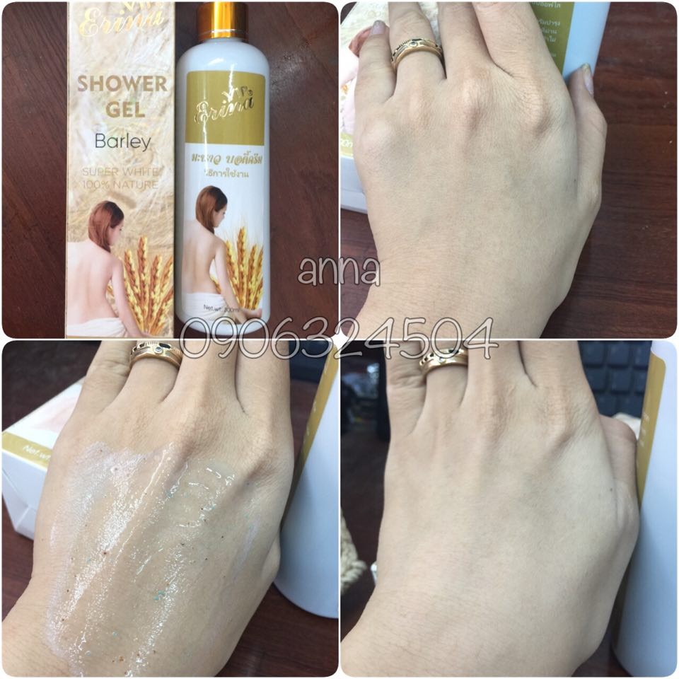 [HCM]SỮA TẮM  TRẮNG ERINA LÚA MẠCH 300ML TẮM  TRẮNG LÚA MẠCH ERINA