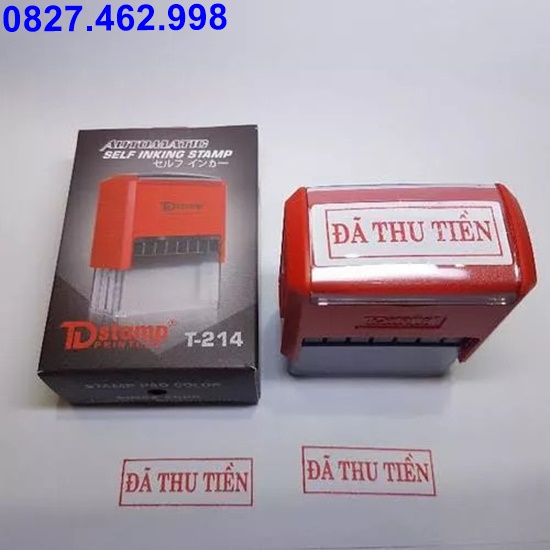 Con dấu đã thu tiền, đã thanh toán,...