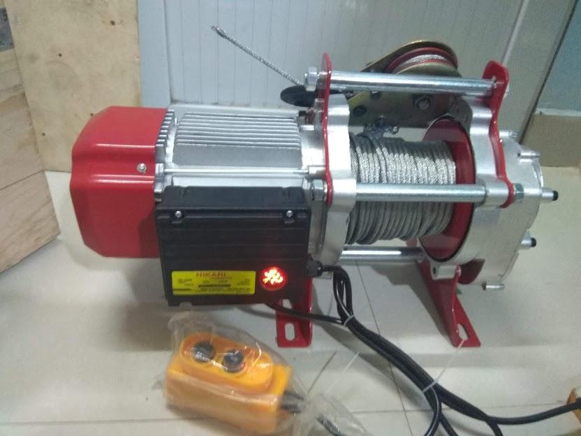 [Trả góp 0%]Tời điện HiKari HK-2000 công suất 22 KW Madein Thái lan (nâng 1000-2000kg) màu đỏ đặt trên cao hoặc mặt đất.