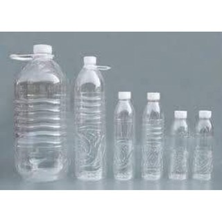 Chai nhựa 1000ml nắp đen- trắng