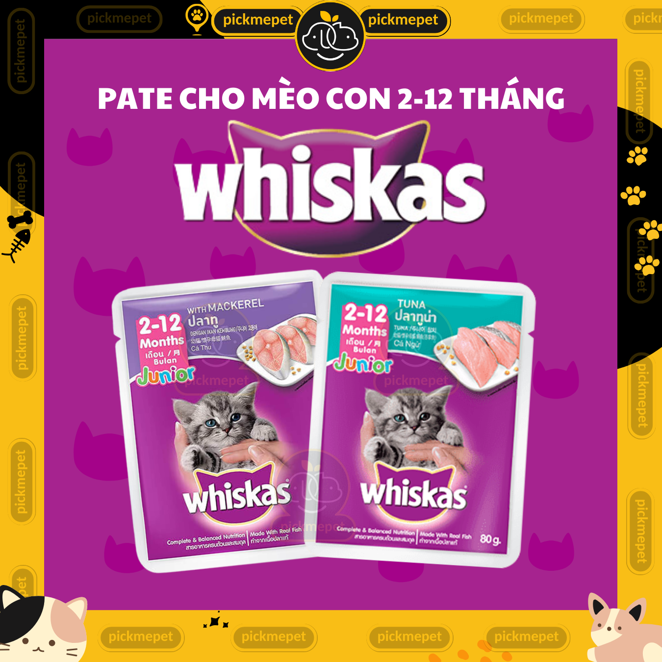 Pate Whiskas Junior For Kittens 80g