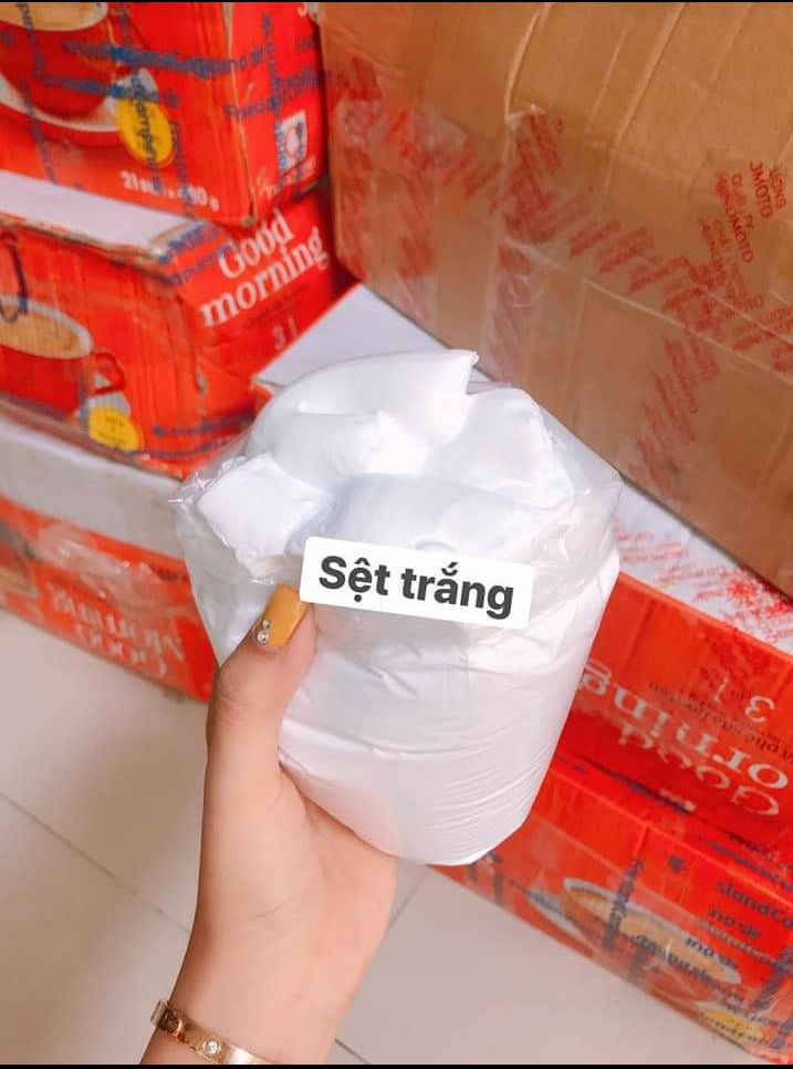 [HCM]kem dẻo siêu trắng spa màu trắng