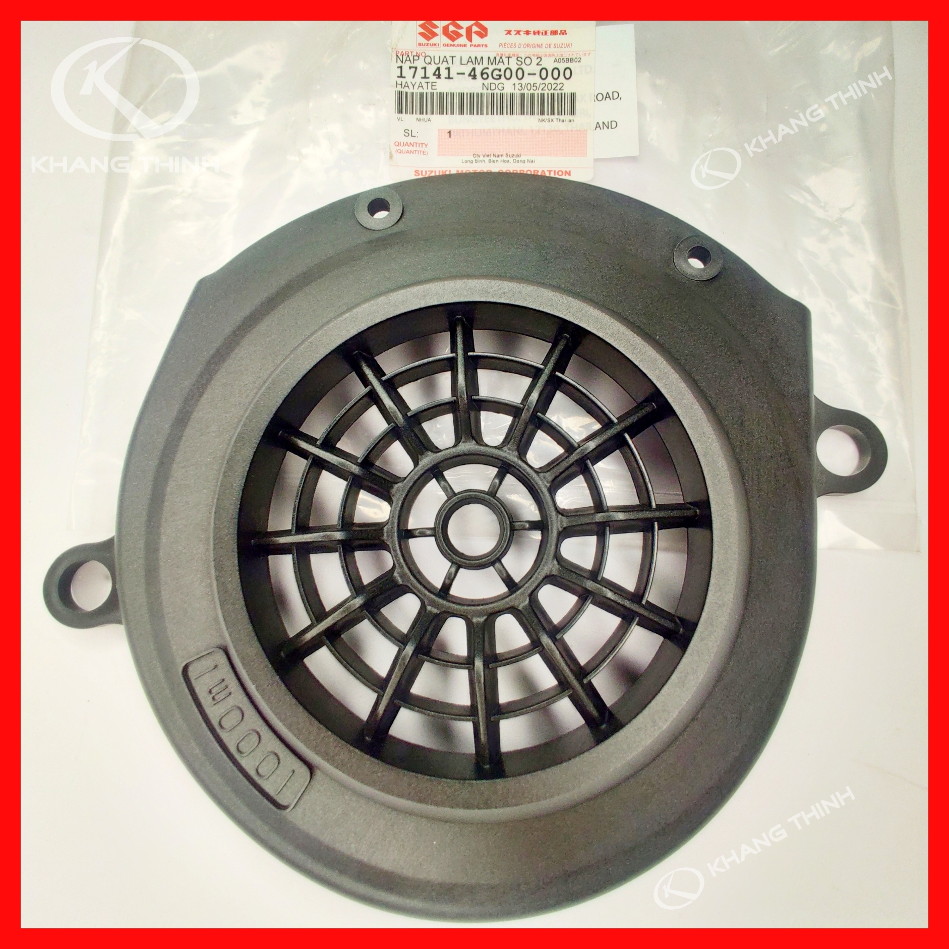 Nắp Quạt Làm Mát Suzuki Hayate , Impulse - Hàng Chính Hãng