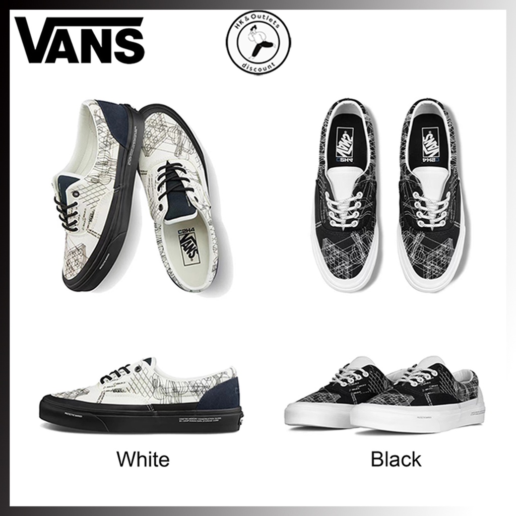 100 original VANS ERA X C2H4 black and white senior men and women