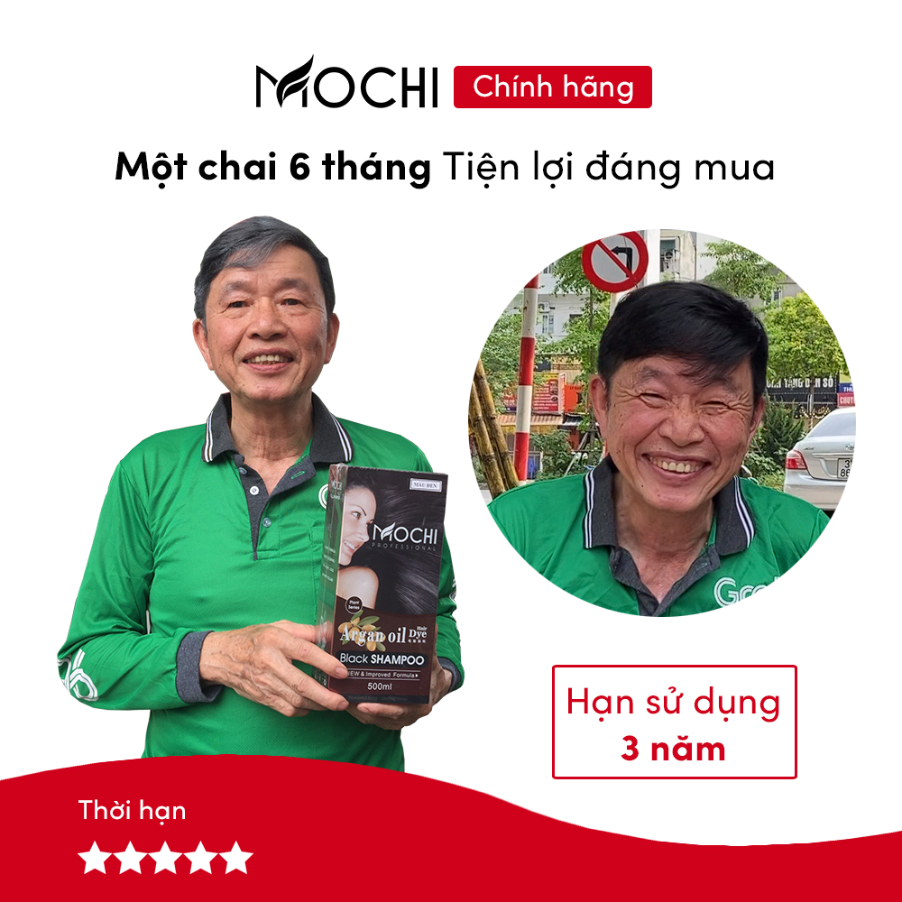 Dầu gội phủ bạc Mochi Nhật Bản 500ml
