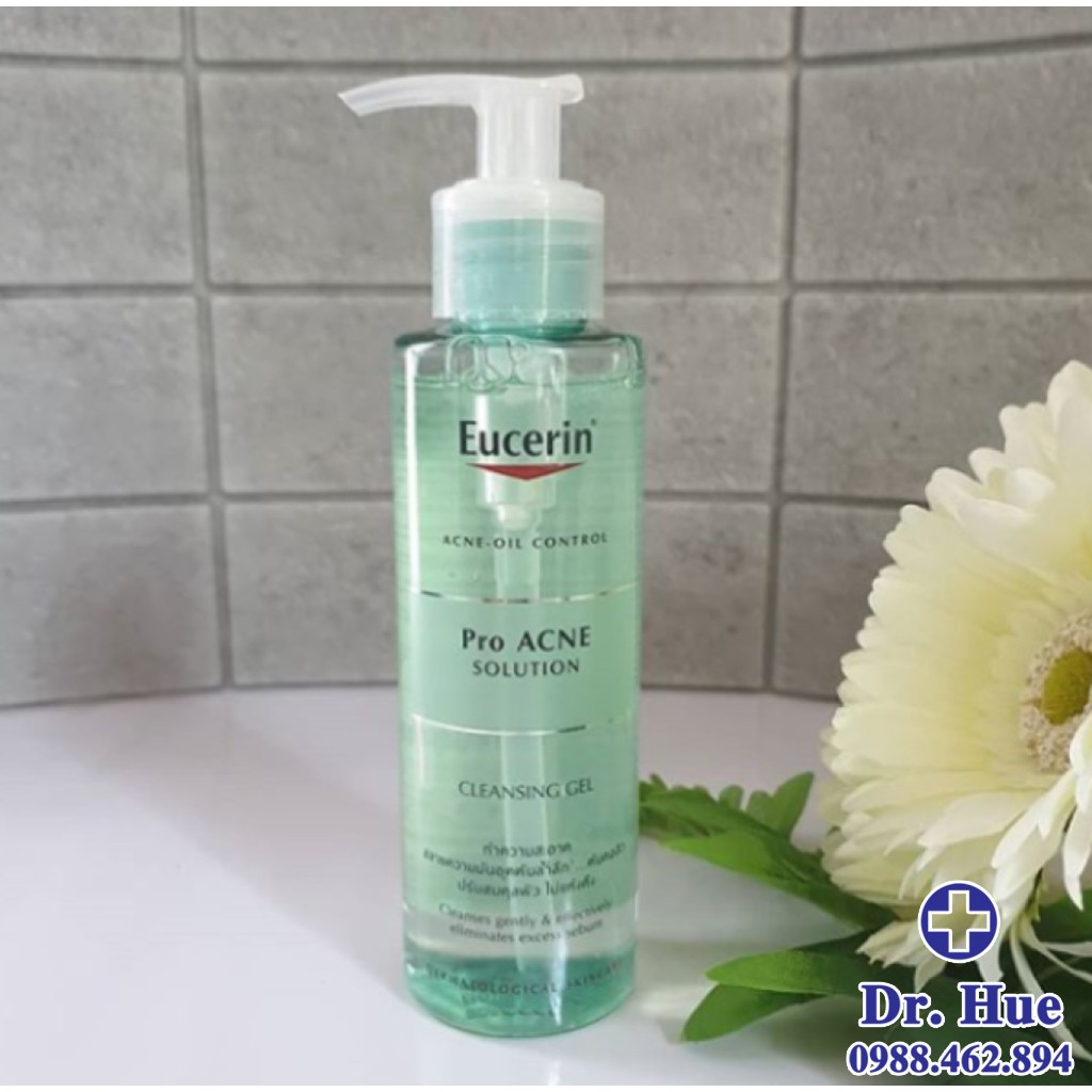 Sữa Rửa Mặt Eucerin Cho Da Dầu Mụn - Eucerin Pro ACNE Solution Cleansing 200ml