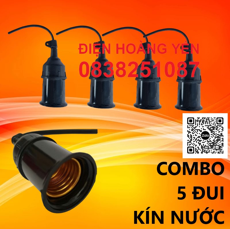 [HCM]Combo 5 Đui đèn kín nước E27 hàng tốt