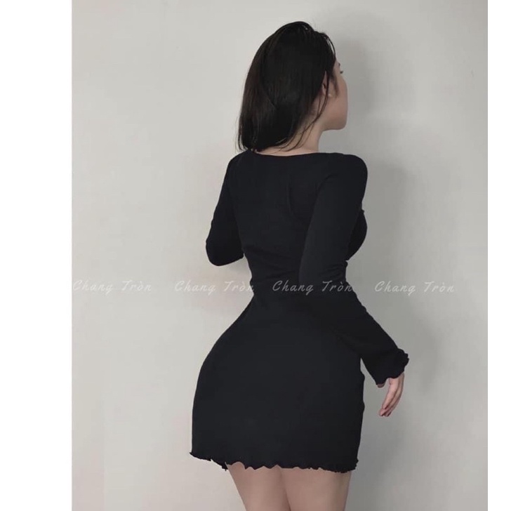 Đầm Gân Xoè Bigsize - Chang tròn