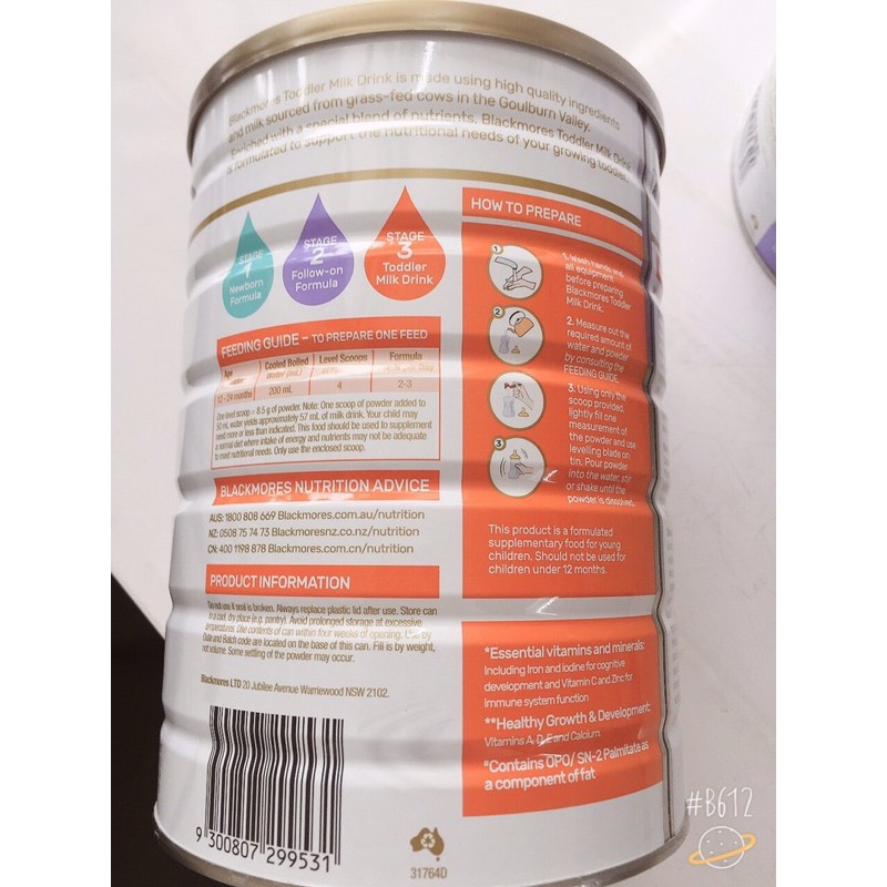 Sữa Blackmores úc số 3