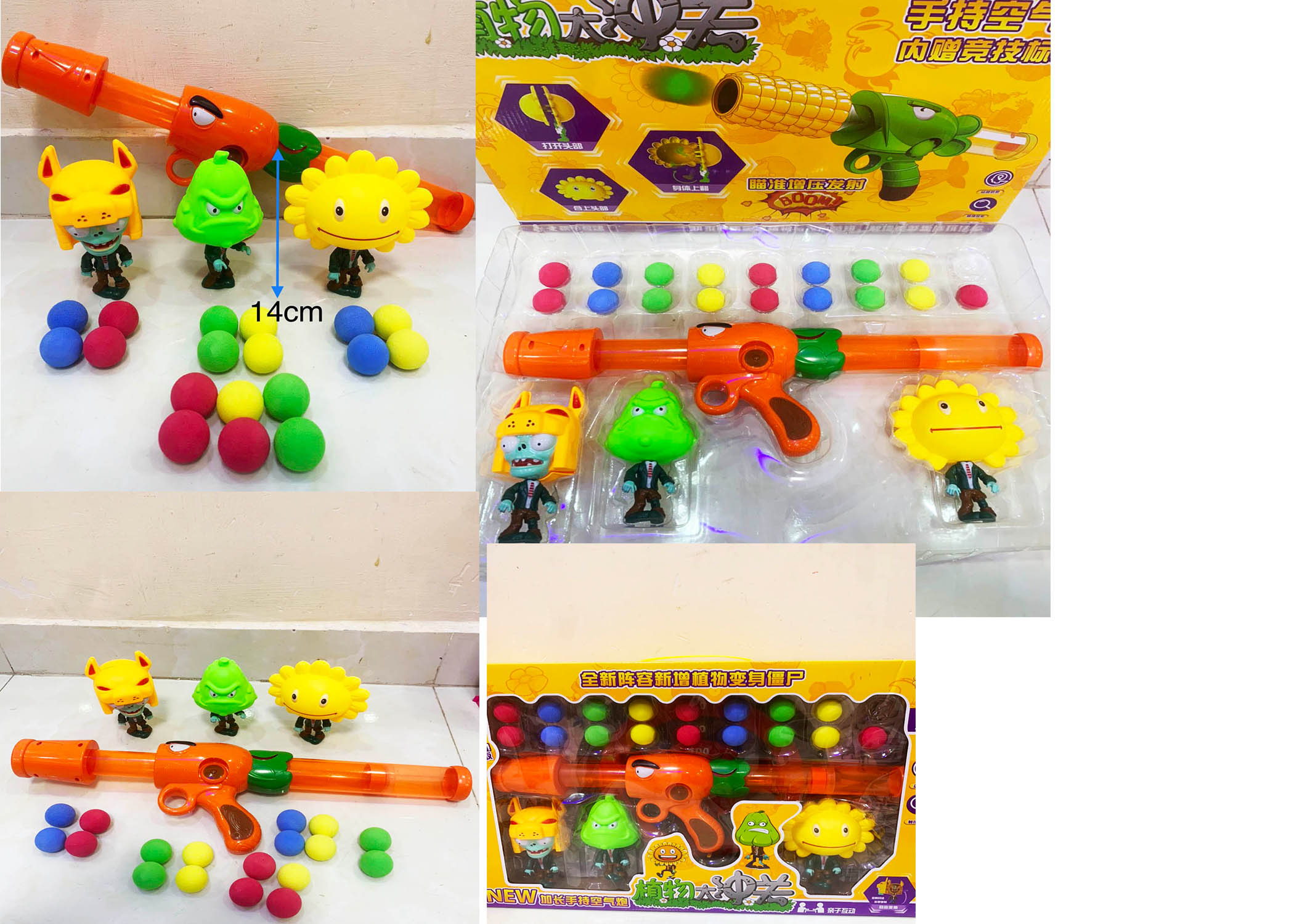 [HCM]Bộ Đồ chơi thụti Bóng zombie