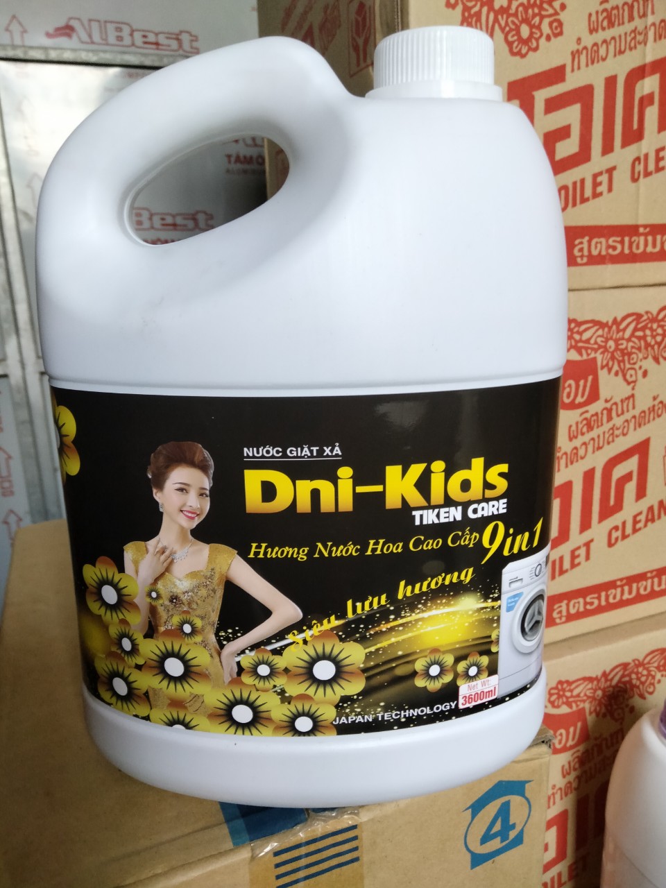Nước Giặt Xả Quần Áo Dni-Kid 3600ml