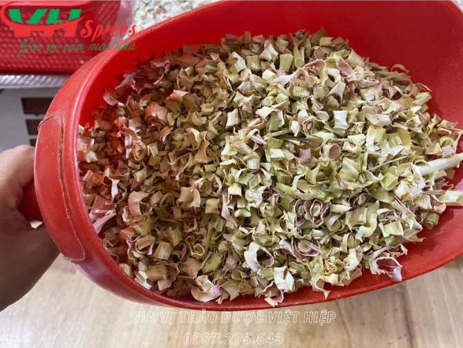Sả Củ Sấy Khô(Dried Lemongrass Slices) Việt Hiệp
