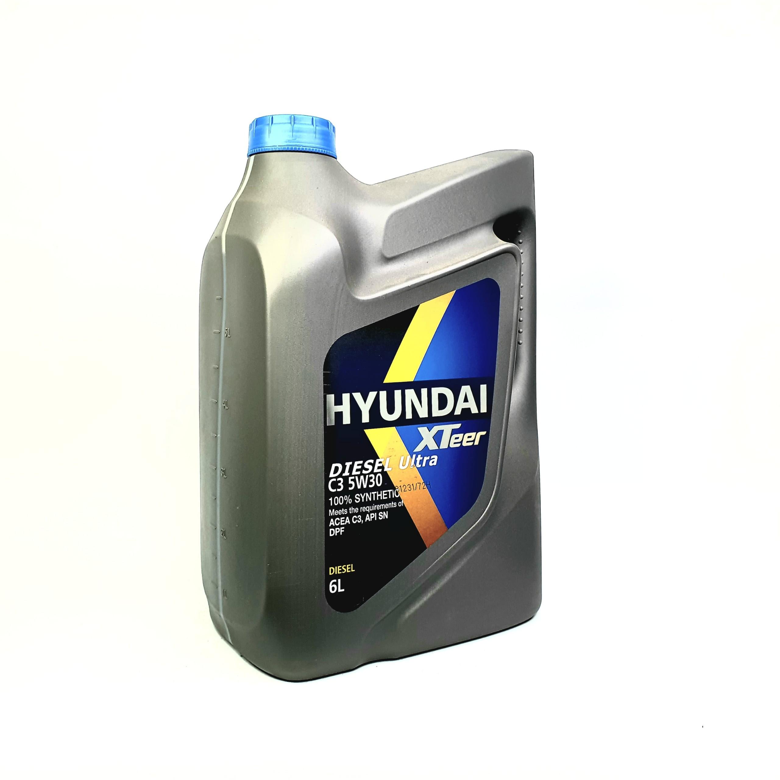 [HCM]Nhớt động cơ máy dầu HYUNDAI XTEER DIESEL ULTRA C3 5W30 6L