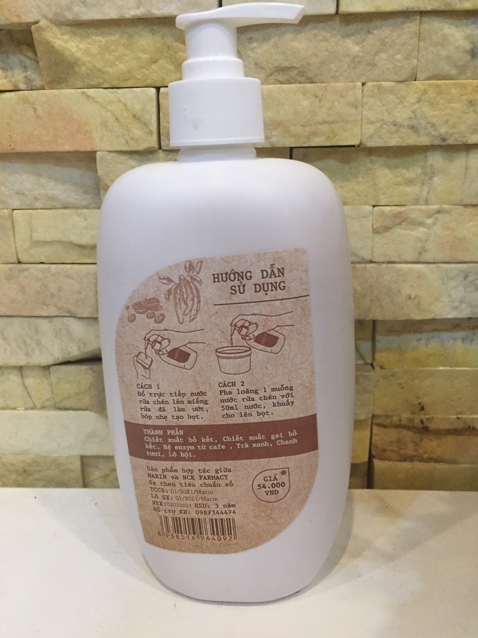 NƯỚC RỬA CHÉN SINH HỌC THẢO DƯỢC HƯƠNG CAFE