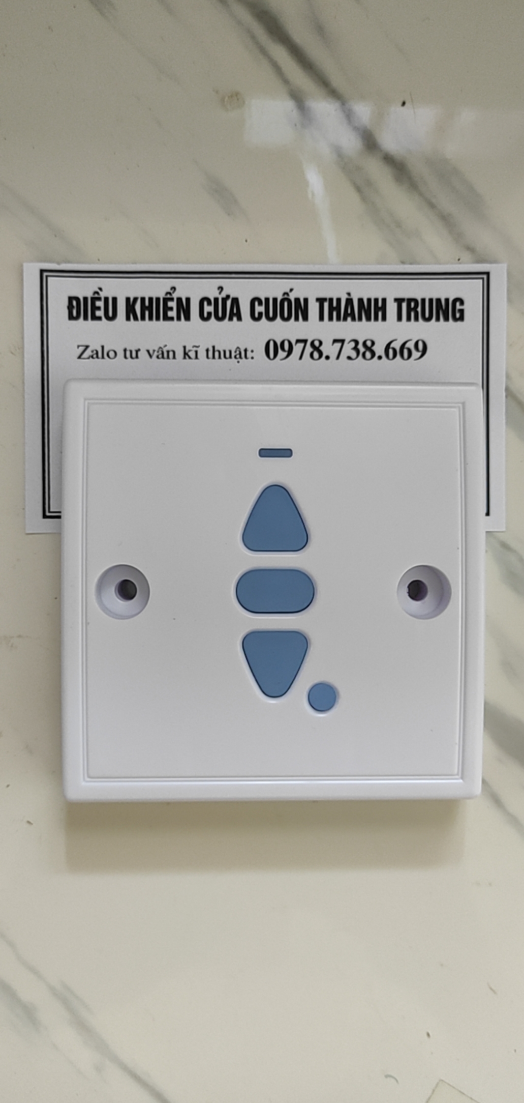 Điều khiển cửa cuốn gắn tường thông minh MÃ HỌC 433 mhz