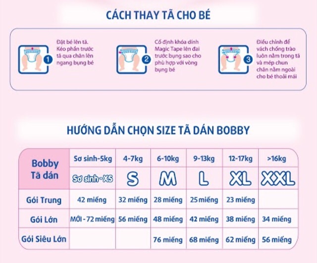 Tả dán Bobby M76/ L68/ XL62/ XXL56