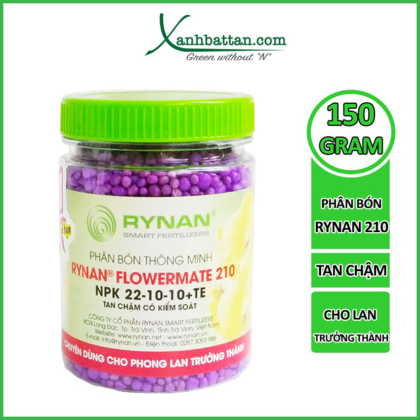 Phân Tan Chậm Cho Lan Rynan Flowermate 210 Dạng Thông Minh