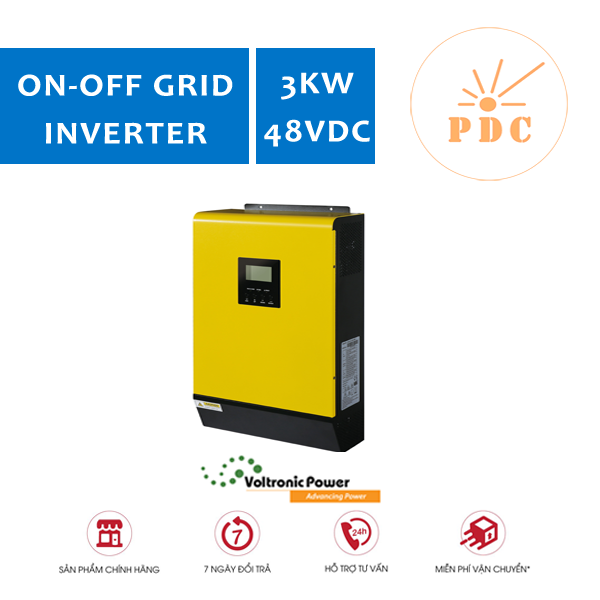 Biến Tần On/Off Grid INFINISOLAR VII-3KW 48V 60A MPPT - (PDC-TECH)