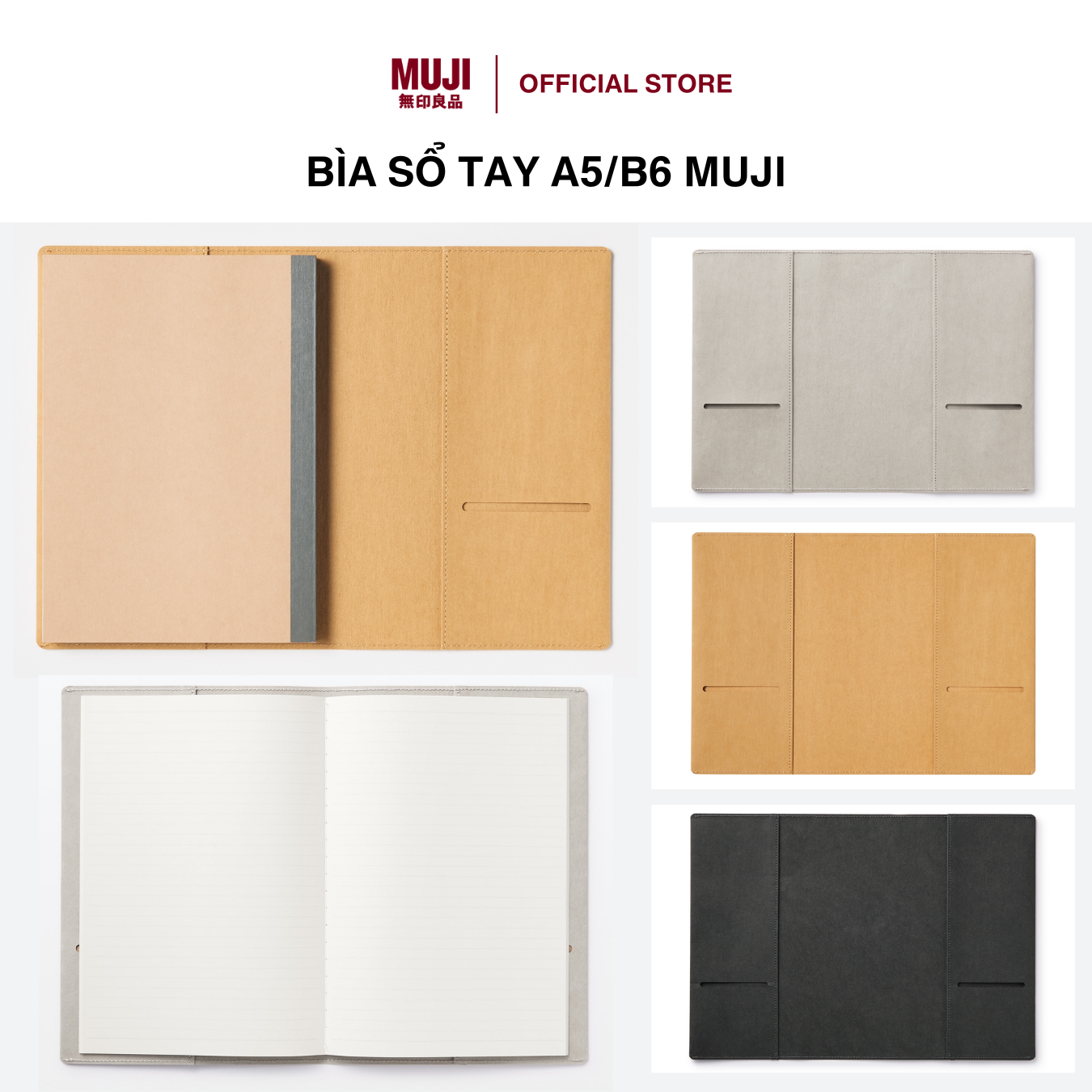 Bìa Sổ Tay MUJI
